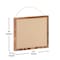 Flash Furniture Juno Rustic Wall Mount Linen Board w/Wood Push Pins, 18x24, Torched Brown HGWA-LINEN-18X24-BRN-GG - alternate 2